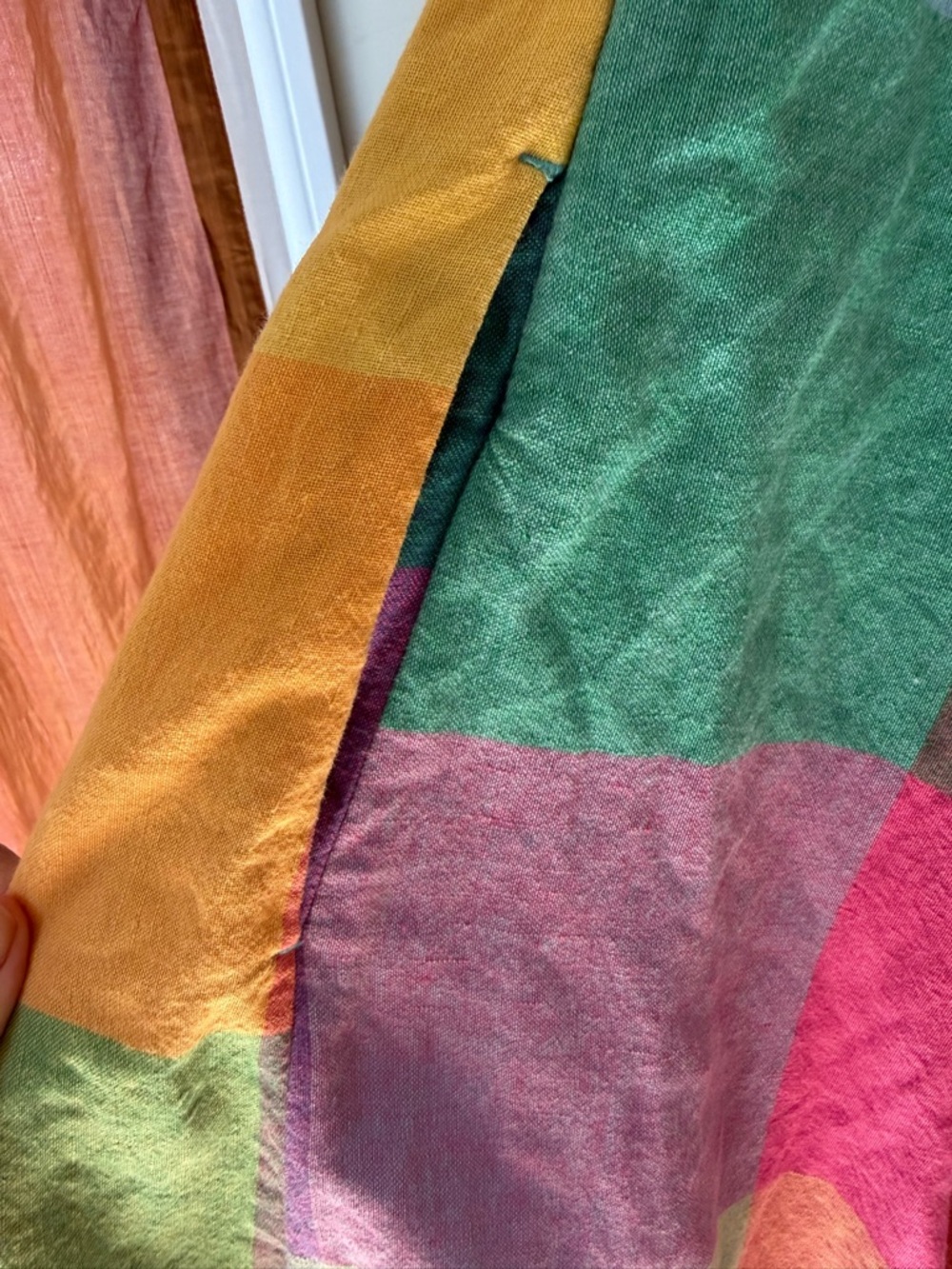 Liz Claiborne Multicolor Patchwork Maxi Dress in Pink, Green, Blue & Yellow - Picture 5 of 9